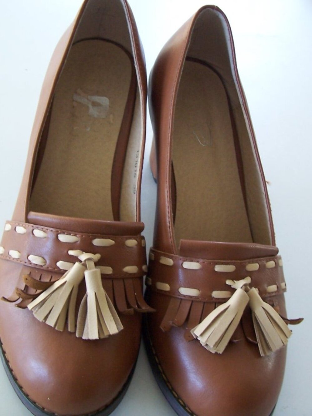 Women's Size 8 Reproduced Vintage Style with Tassles and Fringe